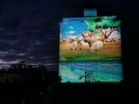 Quorn Silo Light Show - Accommodation Sunshine Coast 0