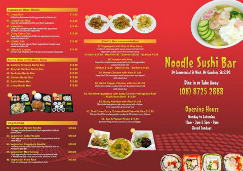 Noodle Sushi Bar Mount Gambier - Accommodation Sunshine Coast 1