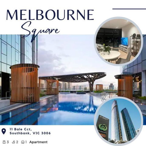 Luxury 3 Bed 2 Bath + Car Park At Melbourne Square - Accommodation Sunshine Coast 0